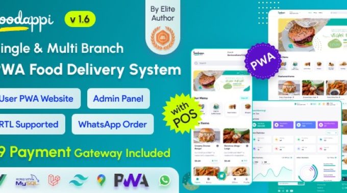 FoodAppi - PWA Food Delivery System and WhatsApp Menu Ordering with Admin Panel Restaurant POS